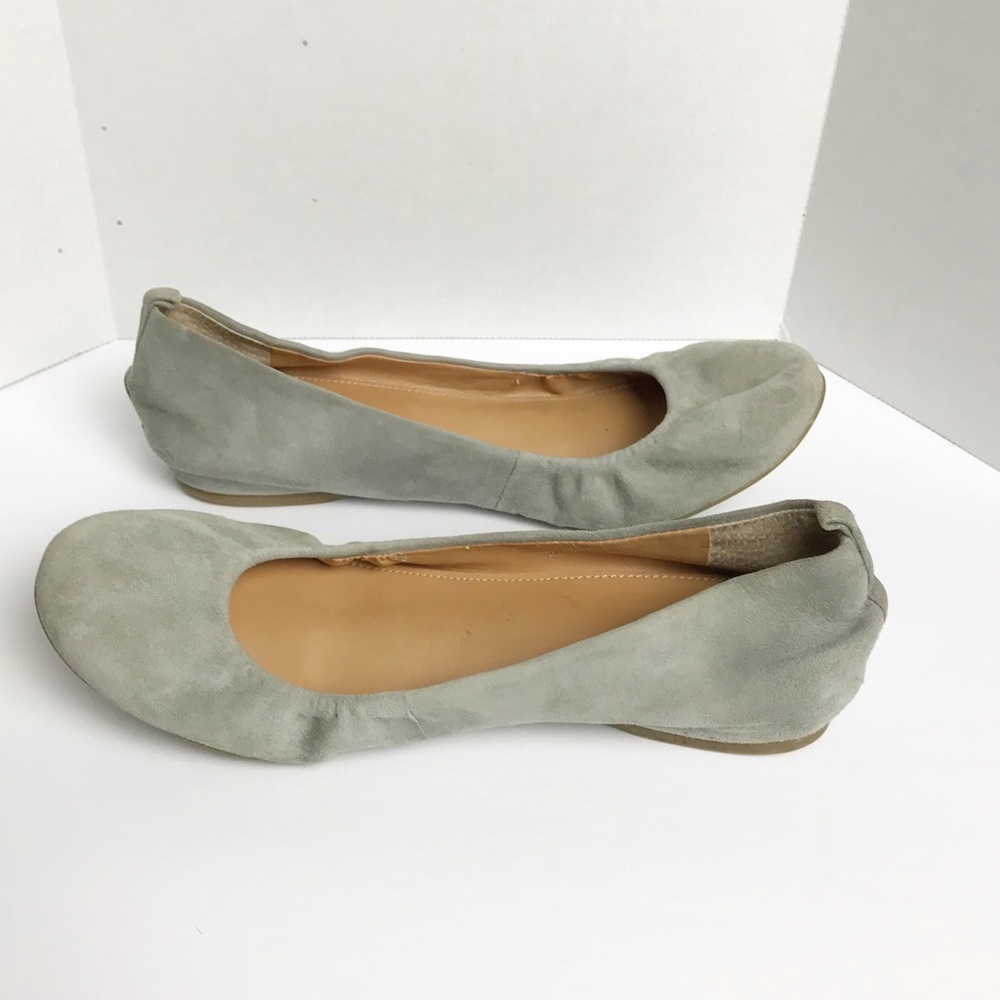 J. Crew Anya Tan Suede Flats Size 7 - Picture 4 of 5